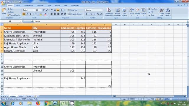Excel 2007: how to skip blank cells in excel смотреть онлайн