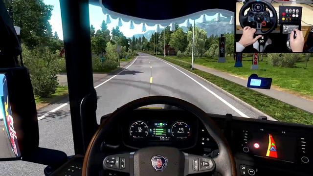 SCANIA S730 V8 - Mapa Promods Noruega | Euro Truck Simulator 2 Gameplay Logitech G29 смотреть онлайн