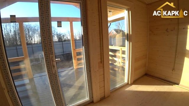 Деревянный Каркасный Дом 6х9м 54м² в х. Копанской (х. Черников) смотреть онлайн