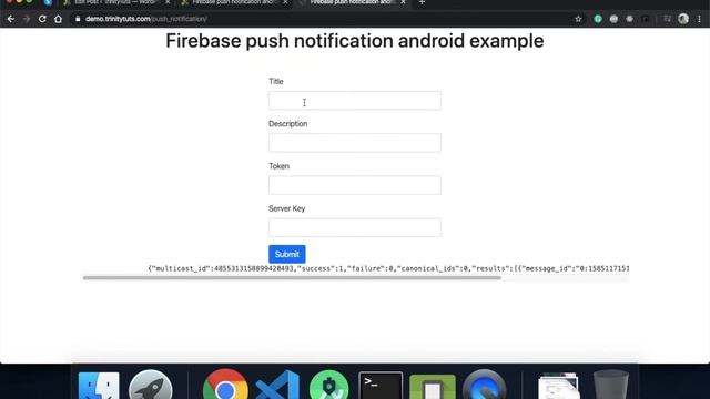 Firebase push notification android Example смотреть онлайн