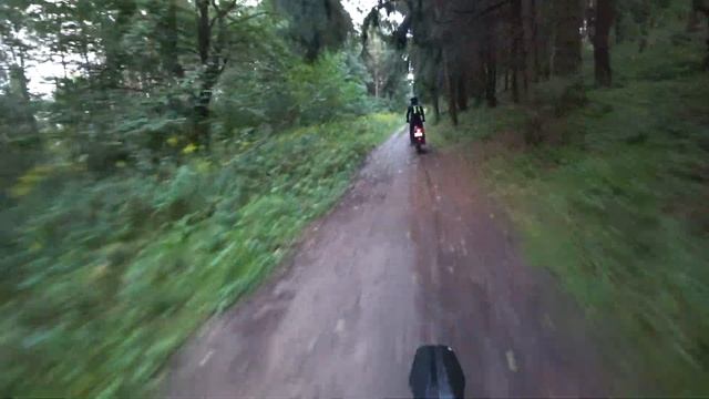 Minsk CX200 и Minsk X250. Песчаная горка неберучка и лесной прохват