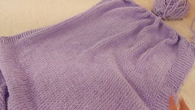 ♥♥ плед из плюшевой пряжи ♥ процесс от начала до конца ♥♥ смотреть онлайн