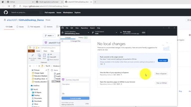 How to use GitHub Desktop for Windows, Easy Tutorial for Beginners - 2021 смотреть онлайн