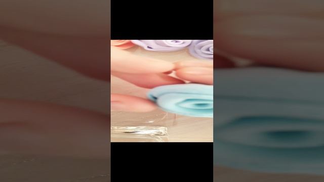 Розочки из лёгкого пластилина