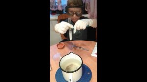 Опыт горячий лёд