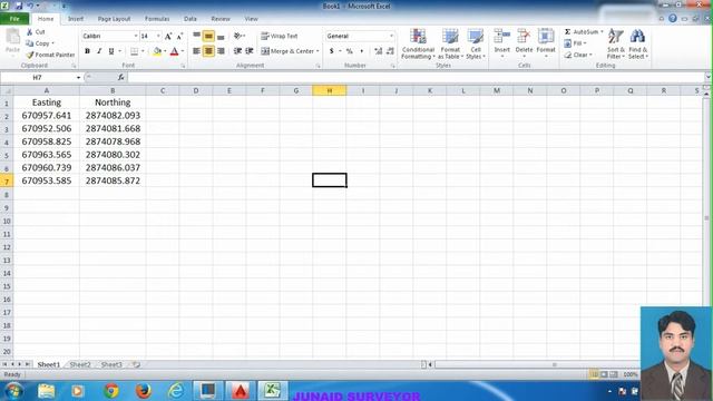 Draw Coordianes from Excel to AutoCAD By Muhammad Junaid Senior Surveyor смотреть онлайн