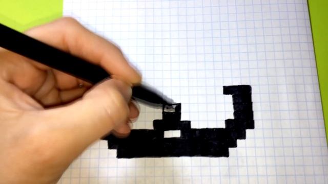 Как Рисовать Котенка - Рисунки по клеточкам ♥ How To Draw a Cat - Pixel art смотреть онлайн