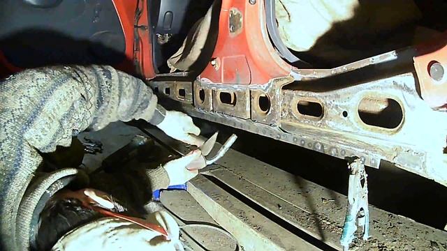 Daewoo Matiz замена порога.Как приварить порог смотреть онлайн