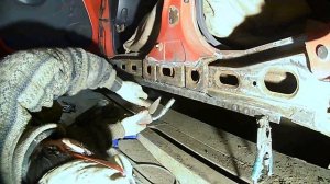 Daewoo Matiz замена порога.Как приварить порог