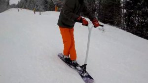 Катаю на СНОУСКУТЕ ERETIC POWDER / ОБЗОР на SNOWSCOOT
