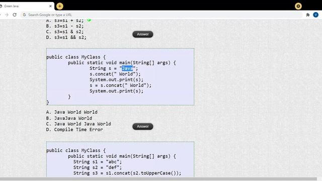 MCQ Java String Part 1 смотреть онлайн
