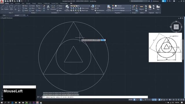 2D Drawing Example #001 - AutoCAD 2020 | AutoCAD Tutorial Series - Episode 05 смотреть онлайн