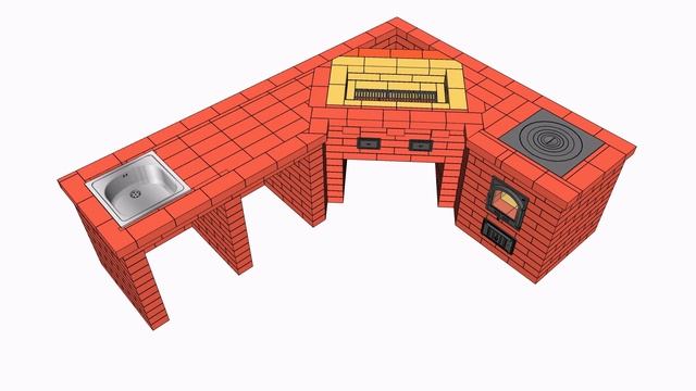 Комплекс барбекю 382. Кладка + Порядовка. Барбекю своими руками. смотреть онлайн