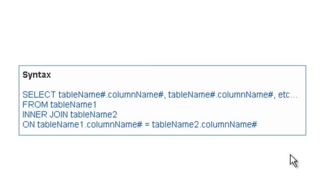 How to Build a SQL Inner Join смотреть онлайн