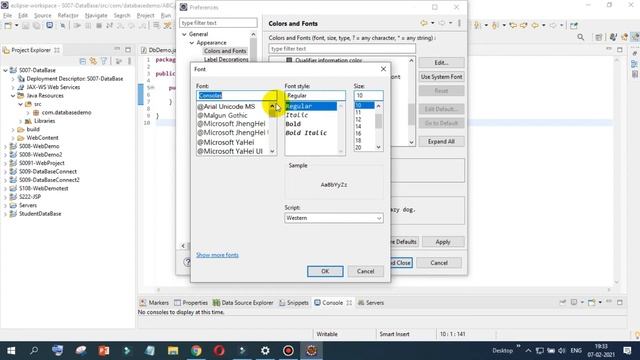 How to change font size in Eclipse for Java text editors смотреть онлайн