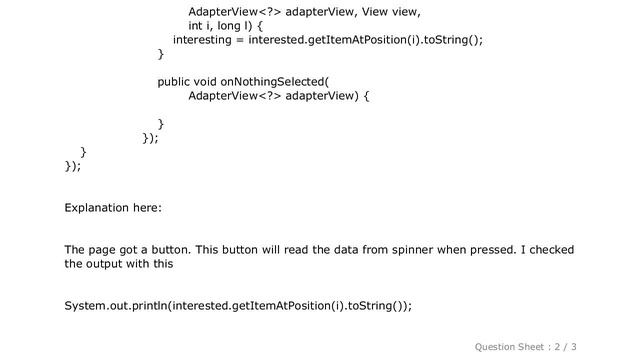 Android : How to get Spinner selected item value to string? смотреть онлайн