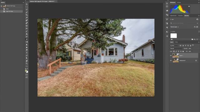 How to Green Grass in Photoshop - Real Estate Photo Editing смотреть онлайн