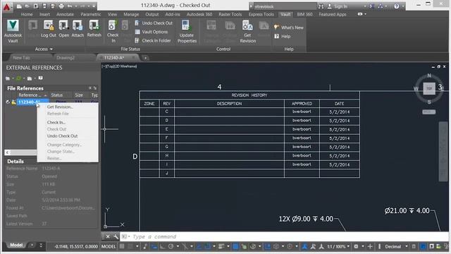 Autodesk Vault Professional for AutoCAD - Revision Tables смотреть онлайн