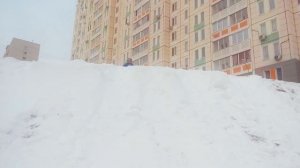 Сальто в снег с разбега