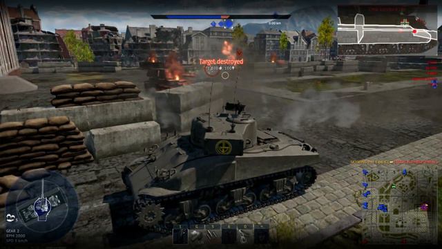 War Thunder M4 Tipo IC vs M4A2 ✌✌ смотреть онлайн