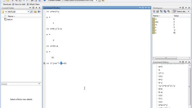 Matlab Online Tutorial - 09 - Defining and Using Variables смотреть онлайн