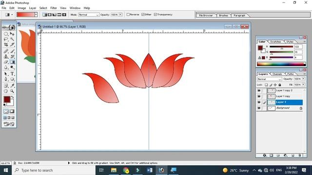 How to make lotus design in photoshop 7.0 | make lotus flower in photoshop kamal ka fool kaise bana смотреть онлайн