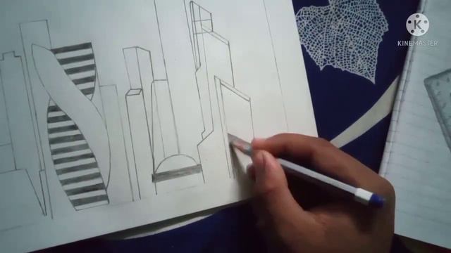 Russian Capital (Moscow City) Drawing | Shading | Making Video | #moscowcity #shading #1