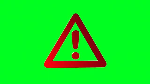 Chromakey. Greenscreen exclamation mark. Хромакей. Восклицательный знак. смотреть онлайн