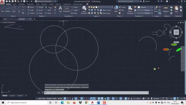 AUTOCAD FOR BEGINNERS ll AUTOCAD 2020 COMPLETE COURSE ll MODIFY TOOLS - MOVE, ROTATE, TRIM & EXTEND смотреть онлайн
