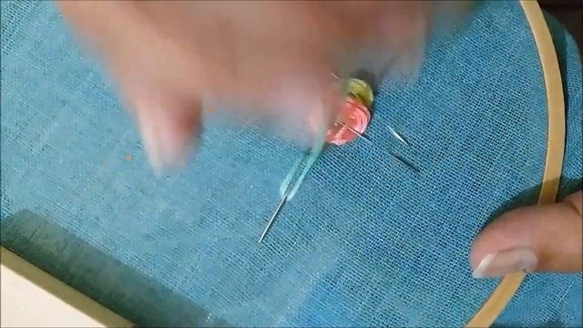 Hand embroidery pattern, loop Stitch смотреть онлайн