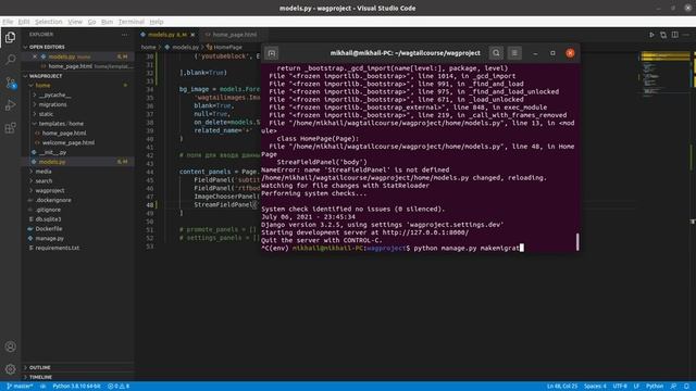 Уроки по Wagtail 08 | Добавляем и редактируем StreamField смотреть онлайн
