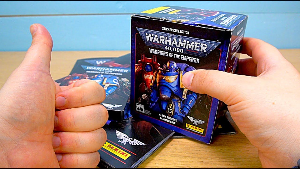 Вархаммер 40 тысяч большой набор Панини наклейки Warhammer 40k Panini stikers смотреть онлайн