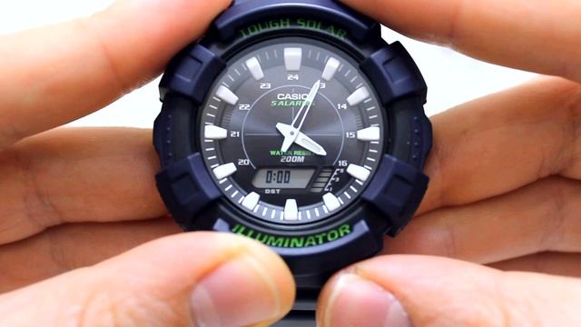 Часы Casio Illuminator AD-S800WH-2A - Инструкция, как настроить от PresidentWatches.Ru смотреть онлайн
