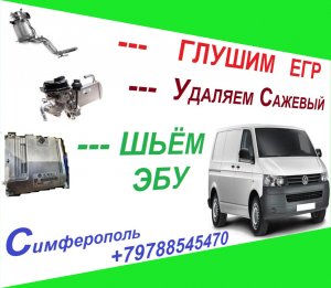 Удаляем сажевый фильтр и клапан ЕГР на автомобиле Фольцваген Транспортер