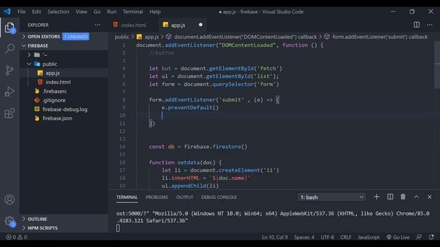 Firebase for beginners #6 - Adding data to firestore смотреть онлайн