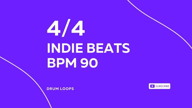 4/4 INDIE RHYTHM BPM 90 v2 - DRUM BEAT - RHYTHM PATTERN смотреть онлайн