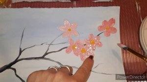 Уроки рисования для детей. 
Ветка сакуры..