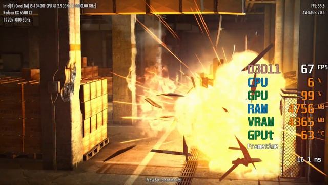 AMD Radeon RX 5500 XT -- Intel Core i5-10400F -- Mafia II Definitive Edition Benchmark смотреть онлайн
