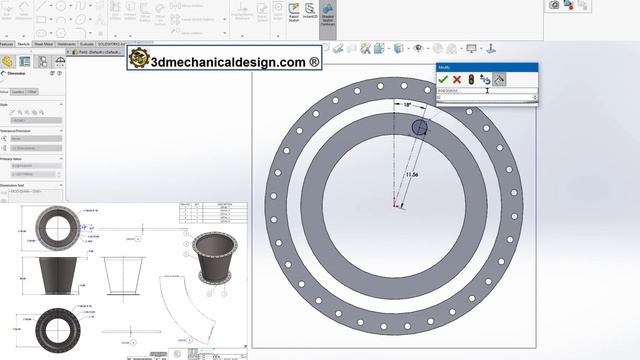 SolidWorks tutorial , Sheet metal, 3d modeling смотреть онлайн