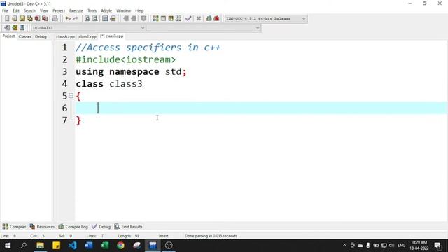 Access Specifier in C++ example | Private, Public and Protected | OOPs C++ Programming tutorial - 5 смотреть онлайн