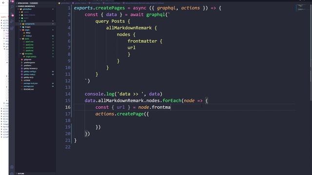 Gatsby JS #10. Используем Gatsby Node для динамического создания страниц каждого поста.