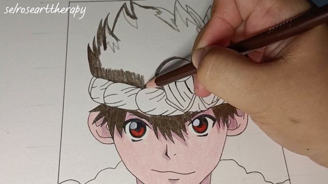 DRAWING CHROME | GRID METHOD | #drstone #anime #coloredpencils смотреть онлайн