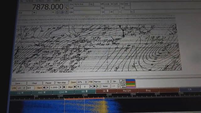 Радиоприём в Вязниковском районе. Метеофакс DDK 3 из Гамбурга на 7880 КГц (15.12.2018) смотреть онлайн