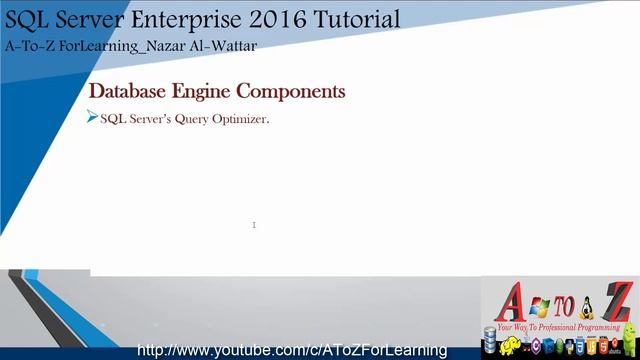 5- MS SQL Server Components Part1 مكونات نظام السيكول سيرفر الجزء الأول смотреть онлайн