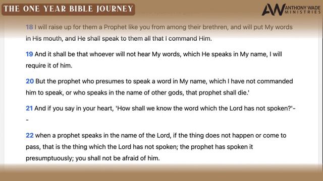 The One Year Bible Journey: Day 66 – March 7 – Deuteronomy 17-20 – Principles Governing Kings & War смотреть онлайн