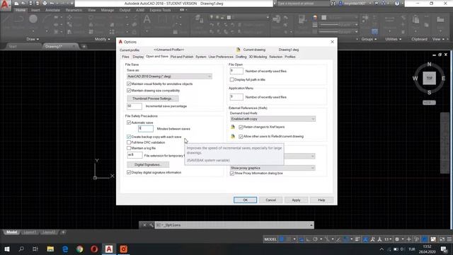 AutoCAD Otomatik Kaydetme ve Dosya Kurtarma | AutoSave | Yedek Dosyalar | AutoCAD Tutorial смотреть онлайн