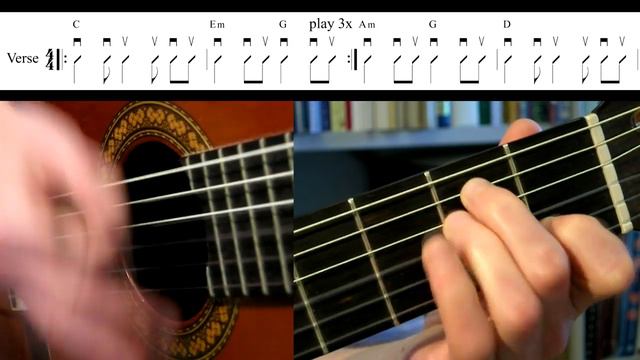 Over My Head (CableCar) - The Fray (Strumming lesson) смотреть онлайн