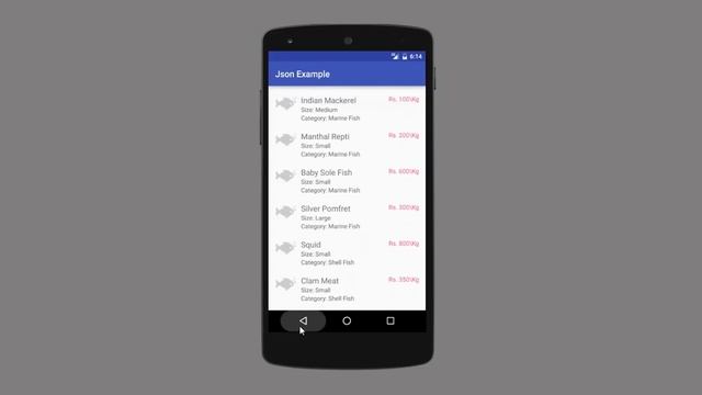 Android JSON Parsing and display with recyclerview demo смотреть онлайн