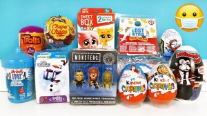 КАРАНТИННЫЙ СЮРПРИЗ MIX! Монстры, ТРОЛЛИ, Три кота, Олаф Дисней Unboxing Sweet Box, Kinder Surprise
