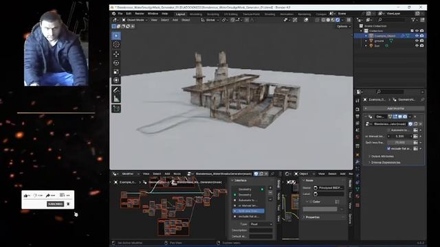 blender-Smudge Mask Generator for Geometrynodes/ Blender 4.0 смотреть онлайн